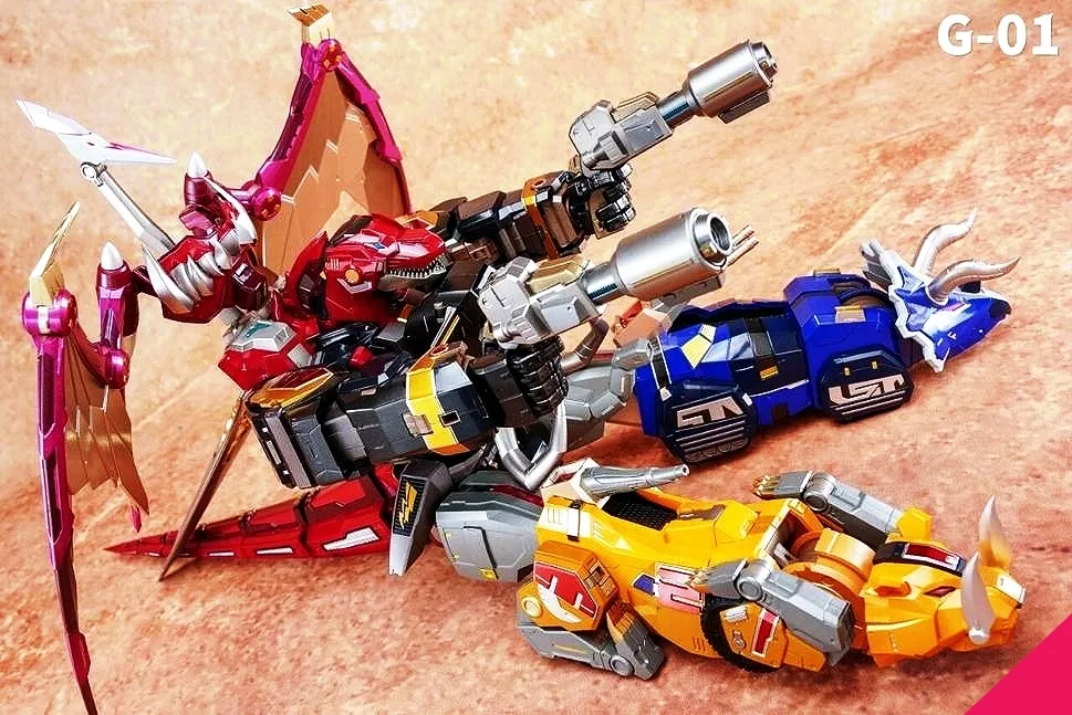Beast King Model G-01 Mighty Morphin Power Rangers Megazord Diecast Model - Image 4