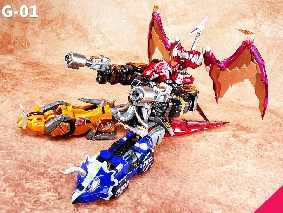 Beast King Model G-01 Mighty Morphin Power Rangers Megazord Diecast Model - Image 5