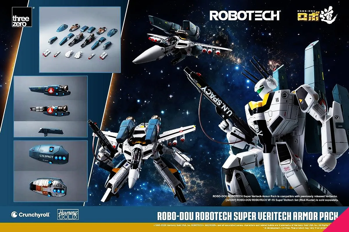 ThreeZero 3Z10720W0 ROBO-DOU ROBOTECH Super Veritech Armor Pack - Image 9