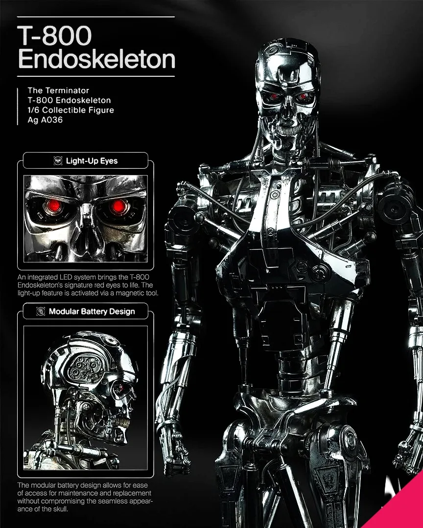 INART AGA036 1/6th Scale The Terminator - T-800 Endoskeleton Collectible Figure - Image 14