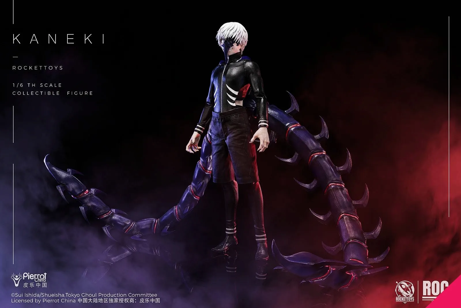 Rocket Toys ROC-025 1/6th scale Tokyo Ghoul - Kaneki (Battle Version) - Image 17