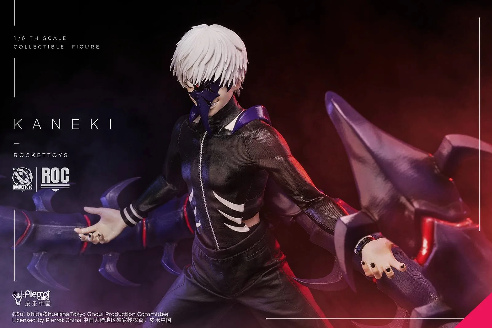Rocket Toys ROC-025 1/6th scale Tokyo Ghoul - Kaneki (Battle Version) - Image 18