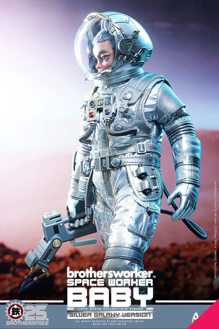 Hot Toys AMC041 Brothersfree x Hot Toys 1/6th scale Space Worker Baby (Brothersfree 25th Silver Galaxy Version) Collectible Figure
