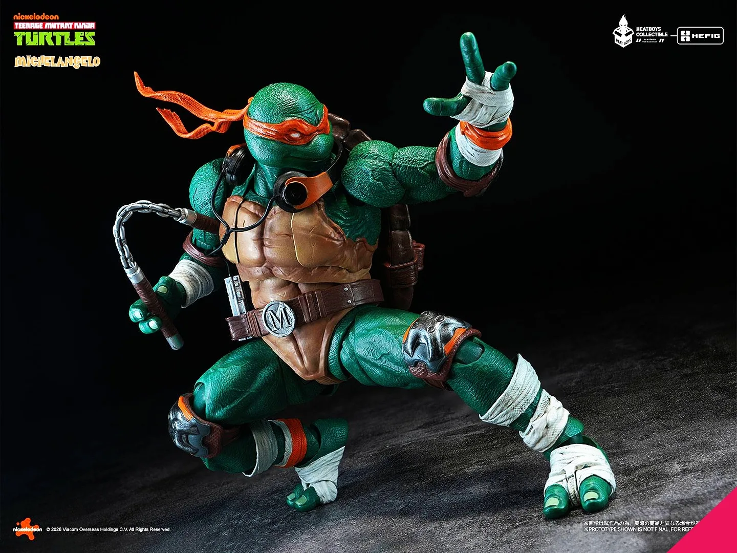HEATBOYS HB0105 HEATFIG Teenage Mutant Ninja Turtles Michelangelo (Standard Edition) - Image 6