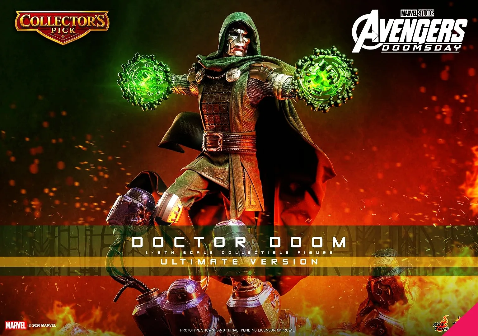 Hot Toys MMS907B 1/6th scale Avengers: Doomsday - Doctor Doom (Ultimate Version) Collectible Figure (Special Edition) - Image 4