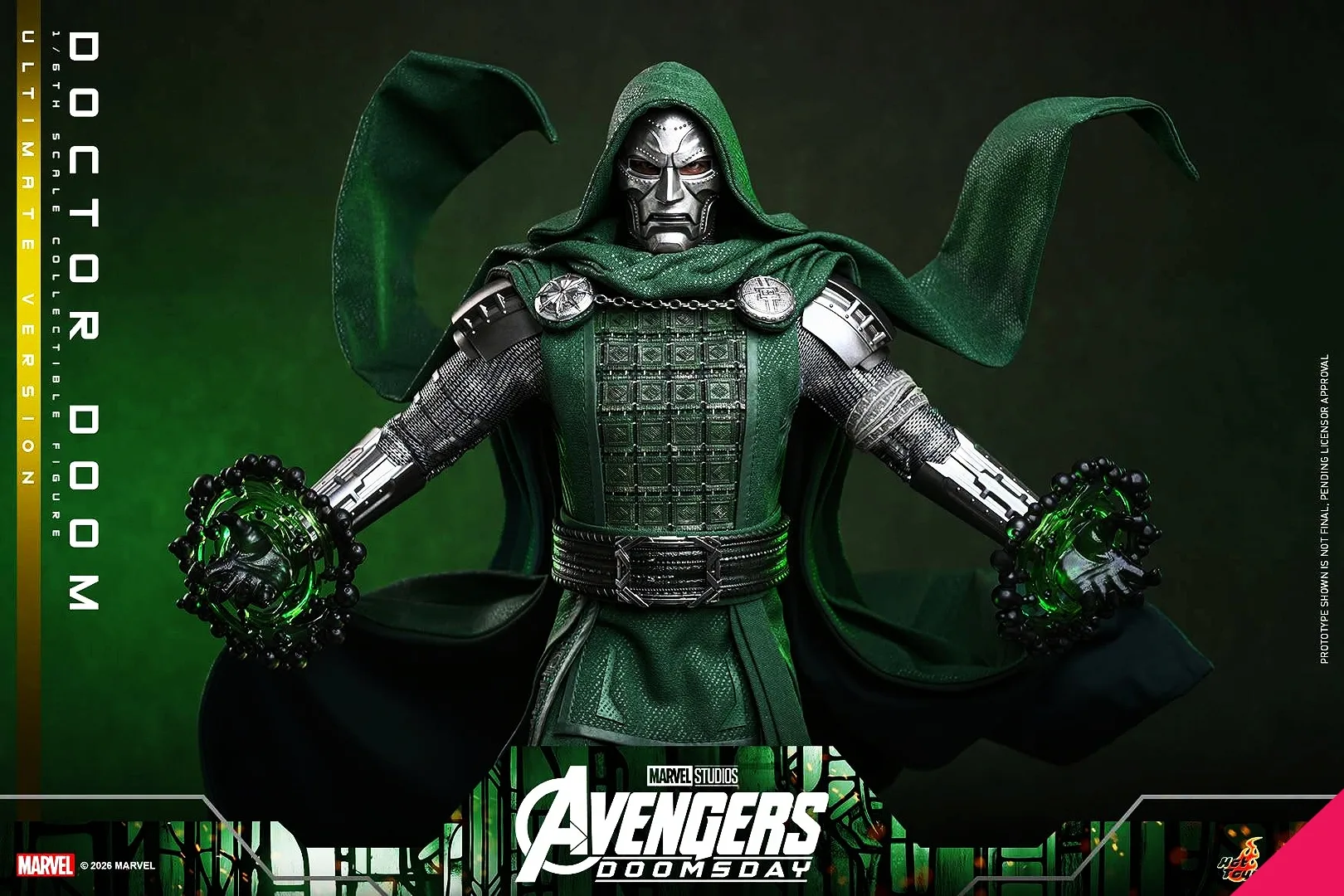 Hot Toys MMS907B 1/6th scale Avengers: Doomsday - Doctor Doom (Ultimate Version) Collectible Figure (Special Edition) - Image 11
