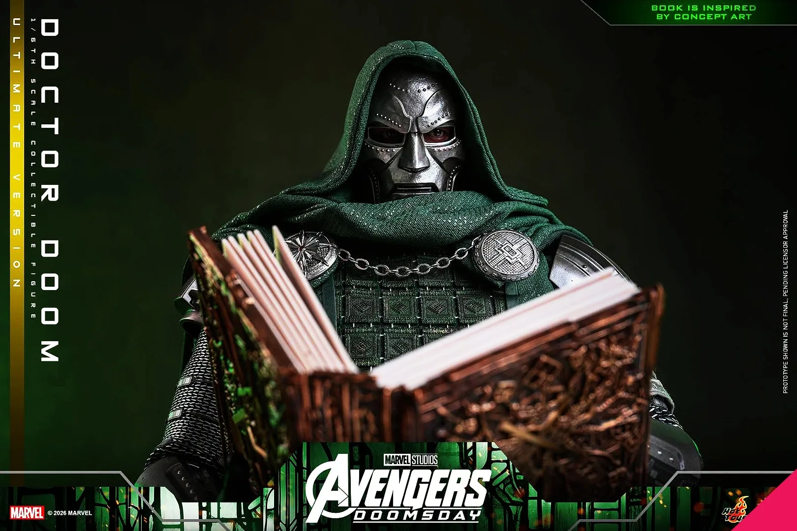 Hot Toys MMS907B 1/6th scale Avengers: Doomsday - Doctor Doom (Ultimate Version) Collectible Figure (Special Edition) - Image 12