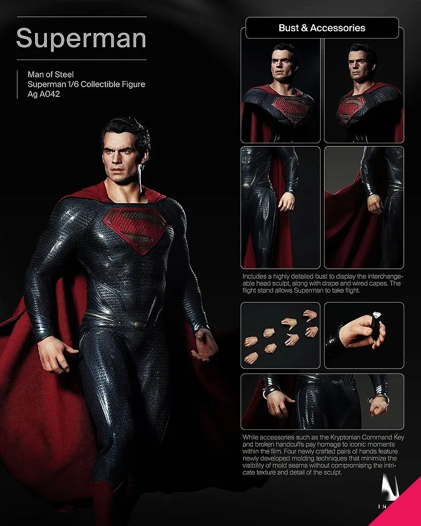 INART AGA042 1/6th scale Man Of Steel - Superman Collectible Figure - Image 23