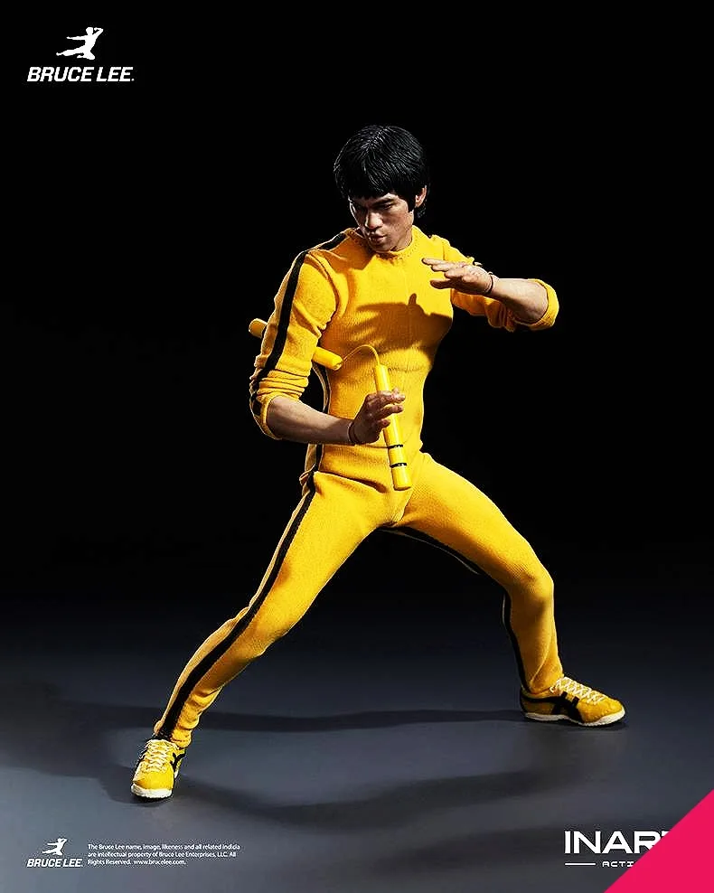 INART GYA036 1/12th scale Bruce Lee (Yellow Jumpsuit) Action Figure - Image 9