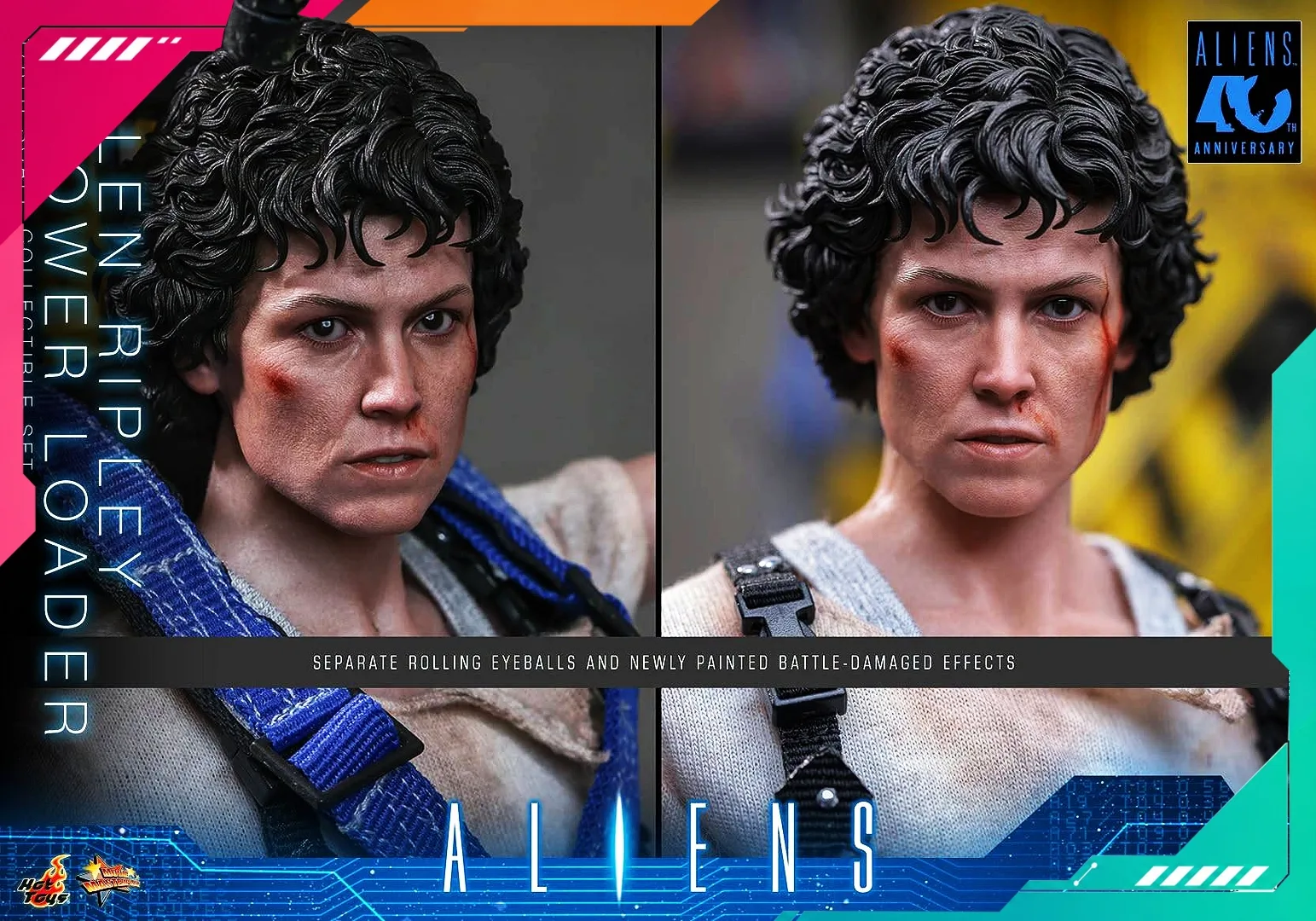 Hot Toys MMS923 Aliens - 1/6th Scale Ellen Ripley And Power Loader Collectible Set - Image 21