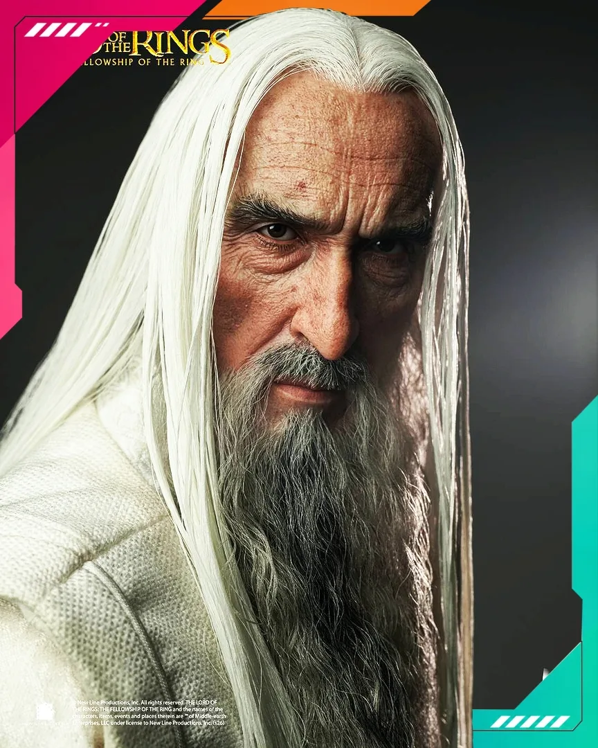 INART AGA041 1/6th scale The Lord of the Rings: The Fellowship of the Ring - Saruman Collectible Figure - Image 2