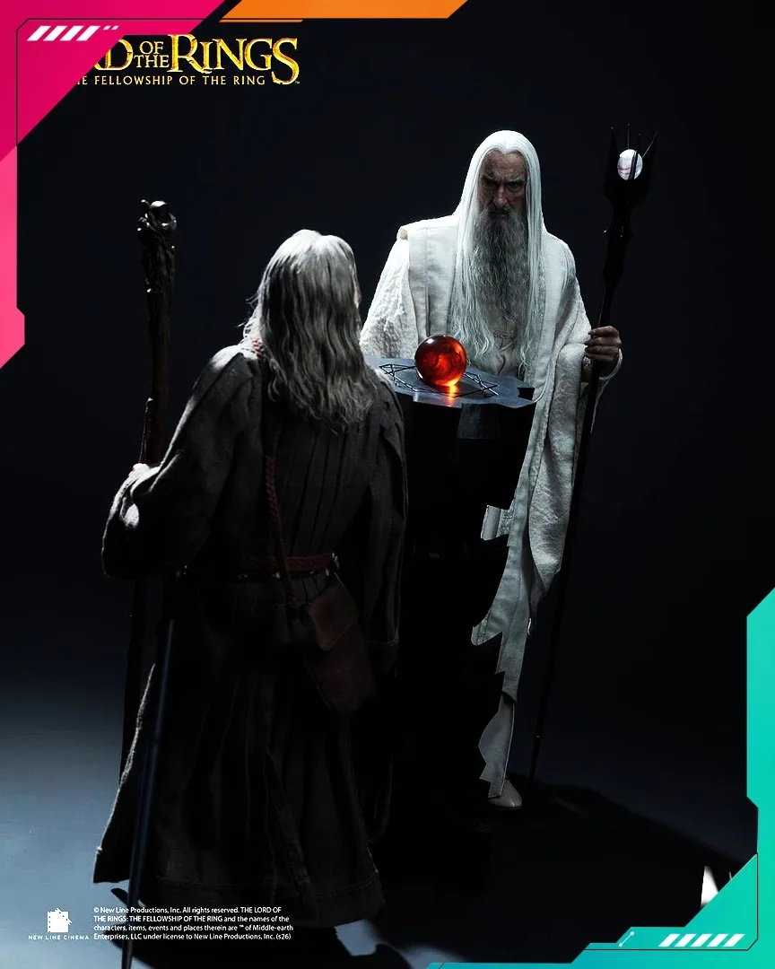 INART AGA041 1/6th scale The Lord of the Rings: The Fellowship of the Ring - Saruman Collectible Figure - Image 8