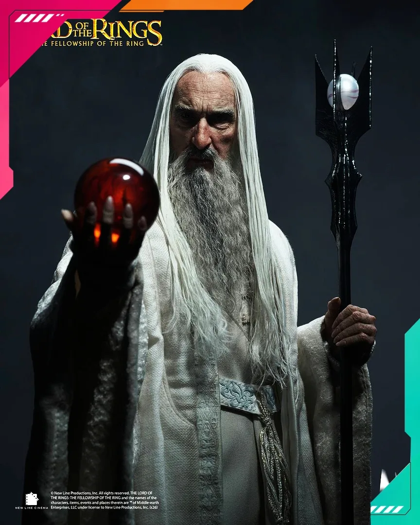 INART AGA041 1/6th scale The Lord of the Rings: The Fellowship of the Ring - Saruman Collectible Figure - Image 10