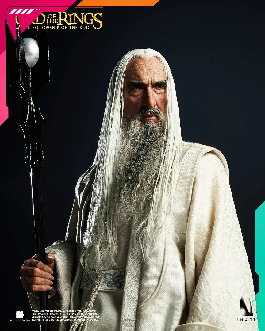 INART AGA041 1/6th scale The Lord of the Rings: The Fellowship of the Ring - Saruman Collectible Figure - Image 12