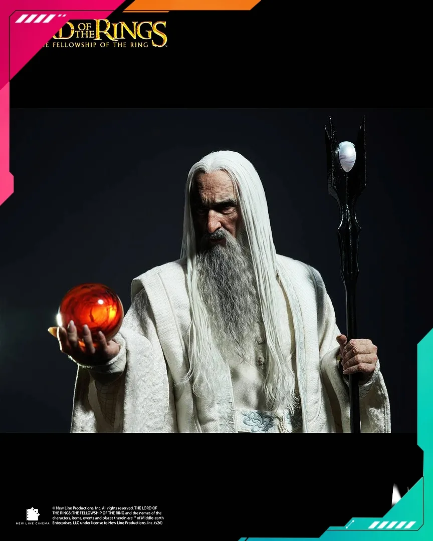 INART AGA041 1/6th scale The Lord of the Rings: The Fellowship of the Ring - Saruman Collectible Figure - Image 15