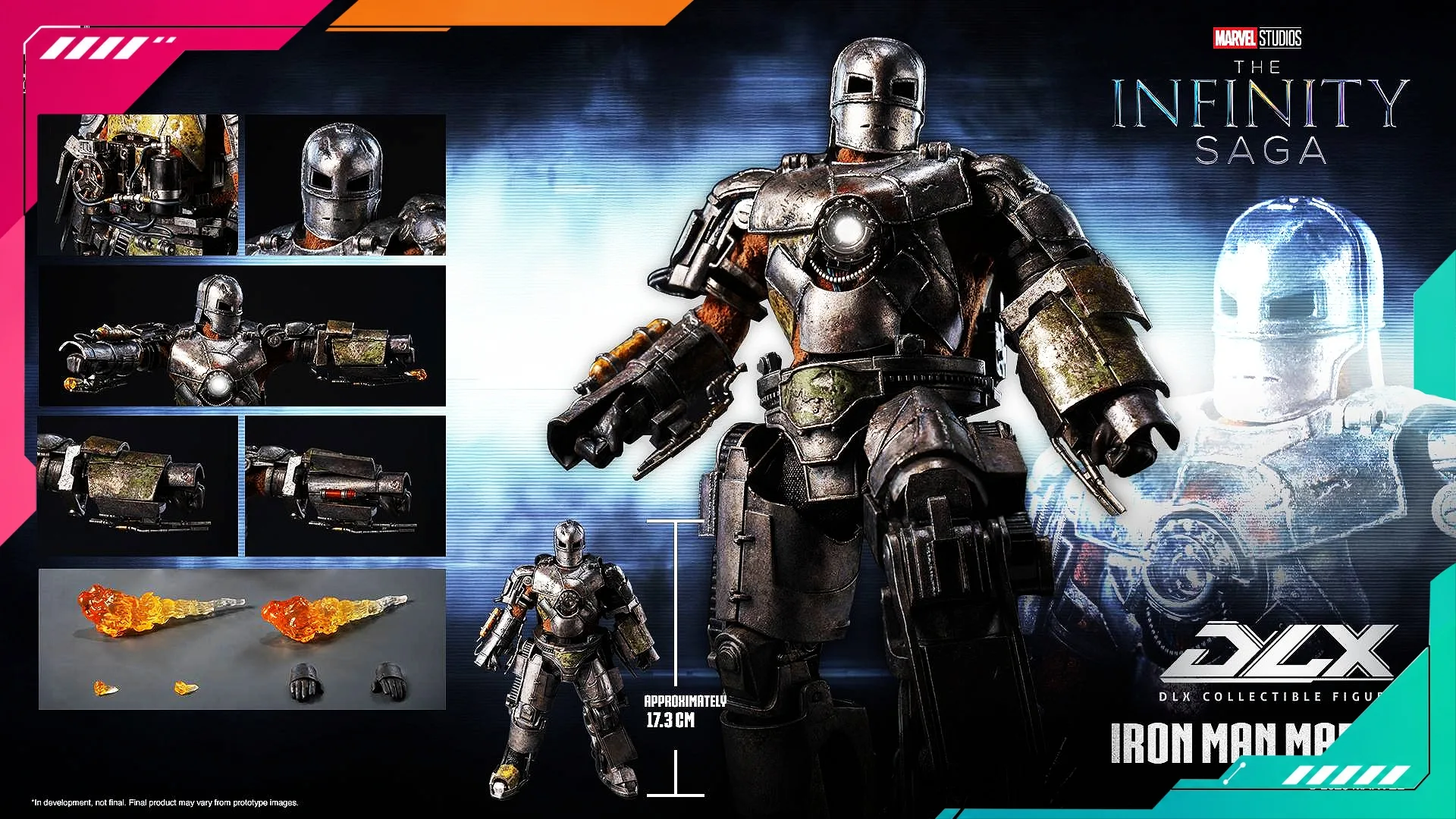 ThreeZero 3Z03200W0 Marvel Studios: The Infinity Saga DLX Iron Man Mark 1 - Image 14